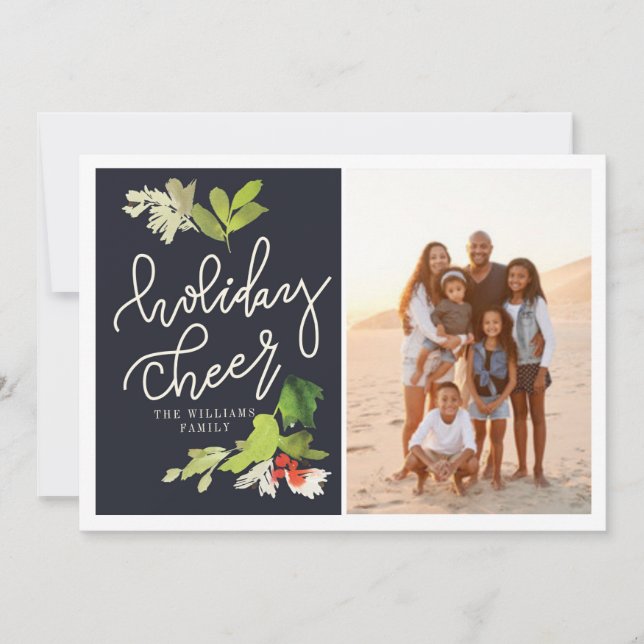 CARTES POUR FÊTES ANNUELLES HOLIDAY CHEER (Devant)