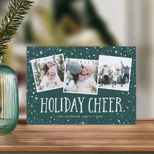 Cartes Pour Fêtes Annuelles Holiday Cheer 3 Collage photo