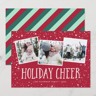 Cartes Pour Fêtes Annuelles Holiday Cheer 3 Collage photo