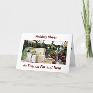 CARTES POUR FÊTES ANNUELLES HOLIDAY CHEER=AMIS LOR ET PROCHE