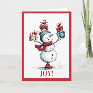 Cartes Pour Fêtes Annuelles Holiday Cheer  – Festive Greetings Holiday Card