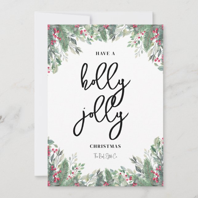 Cartes Pour Fêtes Annuelles Holiday Christmas Card Company Marketing (Devant)