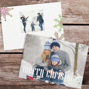 Cartes Pour Fêtes Annuelles Holiday Cute Snowflake Whimsical Colorful 2 Photo