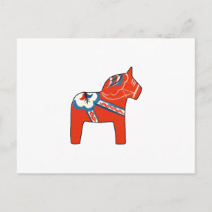 Cartes Pour Fêtes Annuelles Holiday Dala Horse
