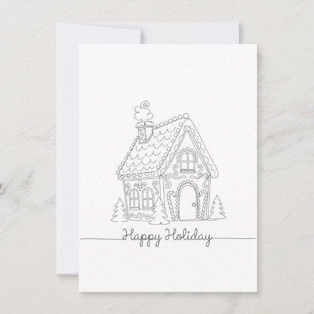 Cartes Pour Fêtes Annuelles Holiday house (Devant)