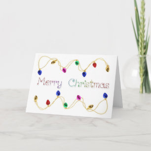 Cartes Pour Fêtes Annuelles Holiday Light Border
