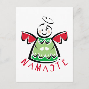 Cartes Pour Fêtes Annuelles Holiday Namaste Angel