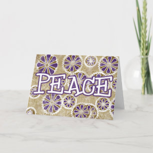 Cartes Pour Fêtes Annuelles Holiday Peace