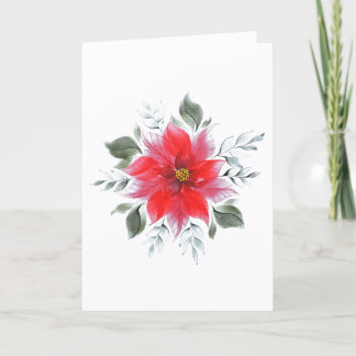 Cartes Pour Fêtes Annuelles Holiday Poinsettia