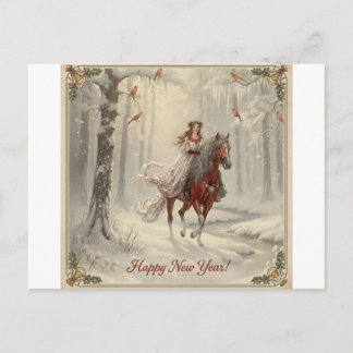 Cartes Pour Fêtes Annuelles Holiday Postcard