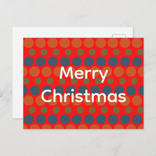 Cartes Pour Fêtes Annuelles Holiday Postcard (Devant / Derrière)