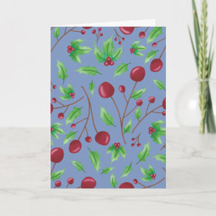 Cartes Pour Fêtes Annuelles Holly Berry 2026
