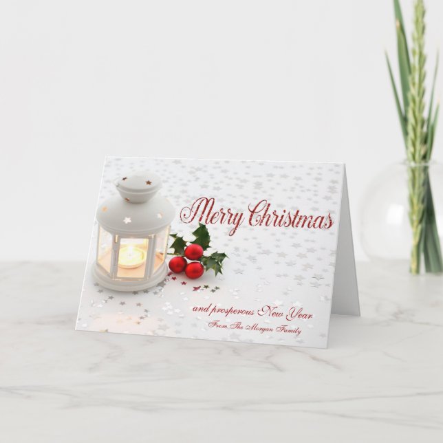 Cartes Pour Fêtes Annuelles Holly Berry,Stars Company (Devant)