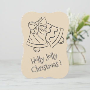 Cartes Pour Fêtes Annuelles Holly Jolly Joyeux Noël Jingle Bells Moch Cute