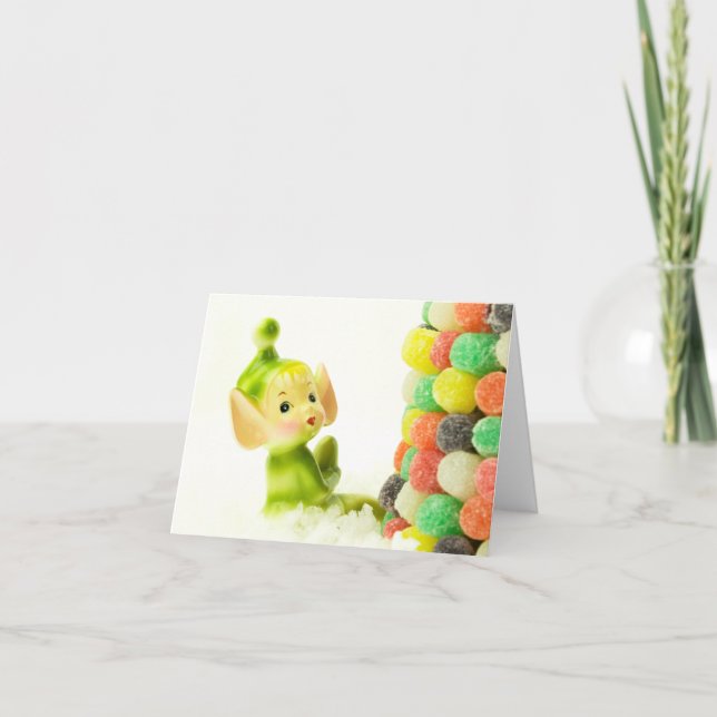 Cartes Pour Fêtes Annuelles Holly l'Elfe Pixie (Devant)