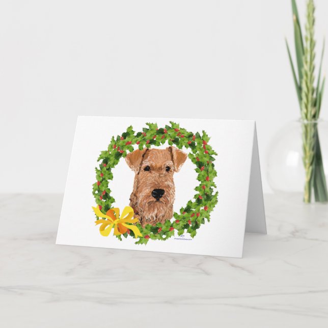 Cartes Pour Fêtes Annuelles Holly Wreath (Devant)
