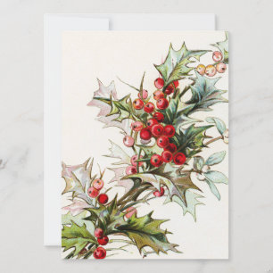 Cartes Pour Fêtes Annuelles HollyBerries 003