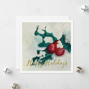 Cartes Pour Fêtes Annuelles Hollywood en neige