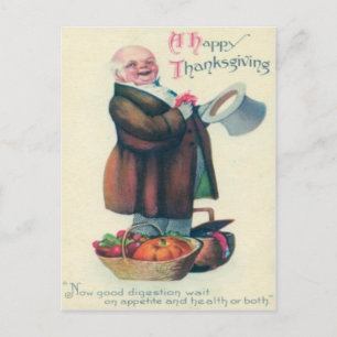 Cartes Pour Fêtes Annuelles Homme avec paniers de Thanksgiving
