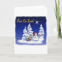 homme de neige paix sur terre