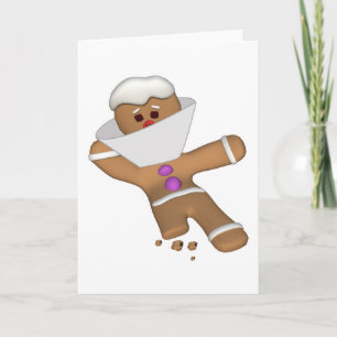 Cartes Pour Fêtes Annuelles Homme de pain d'épice