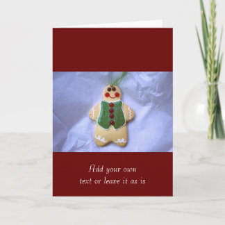 Cartes Pour Fêtes Annuelles Homme de pain d'épices
