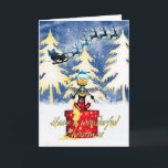 Cartes Pour Fêtes Annuelles Honey Bee Christmas Card - Honey Bee And And Santa<br><div class="desc">Honey Bee Christmas Card - Honey Bee And And Santa</div>