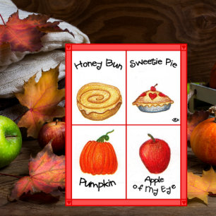 Cartes Pour Fêtes Annuelles Honey Bun Valentine's Day Card