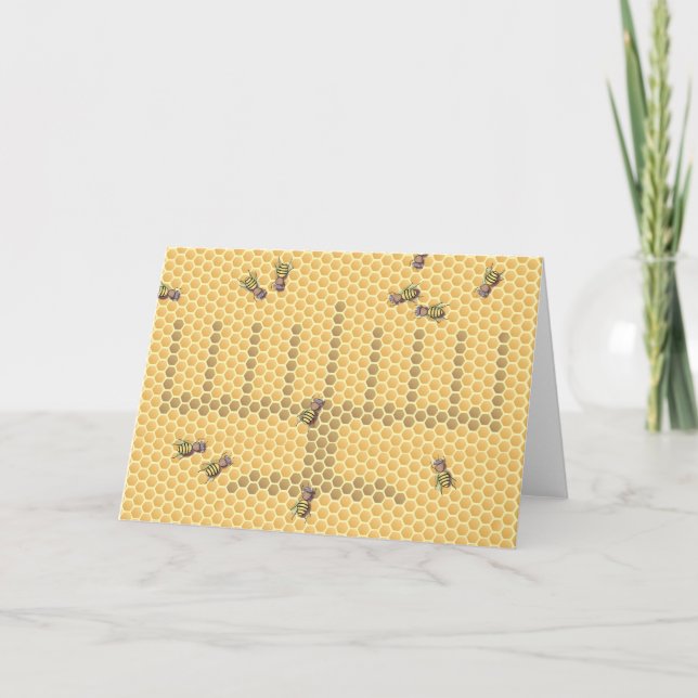 Cartes Pour Fêtes Annuelles Honeybee menorah (Devant)