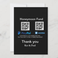 Honeymoon Fund PayPal Venmo QR code Merci