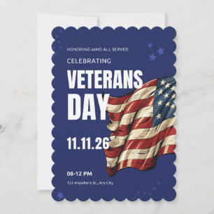 Cartes Pour Fêtes Annuelles #HonoringCelebratingVeteransDayFlatHolidayCard