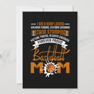 Cartes Pour Fêtes Annuelles Hoop Loving Basket Trouver Uniforme Basketball Mam