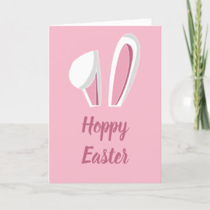 Cartes Pour Fêtes Annuelles Hoppy Ears Bunny Pâques