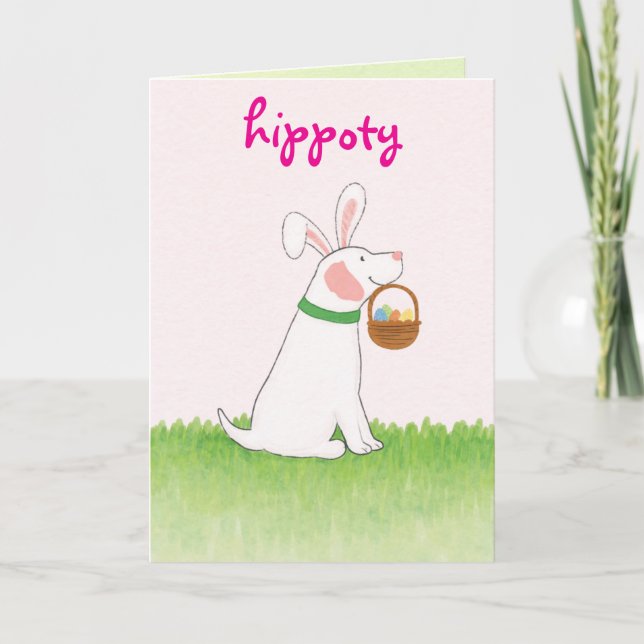 Cartes Pour Fêtes Annuelles Hoppy Tails & Easter Trails Funny Goodog (Devant)