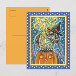 CARTES POUR FÊTES ANNUELLES HORSEMAN OWL SANS TÊTE, OISEAU COUCHANT