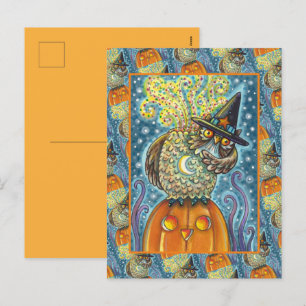 CARTES POUR FÊTES ANNUELLES HORSEMAN OWL SANS TÊTE, OISEAU COUCHANT