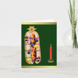 Cartes Pour Fêtes Annuelles Hot dog de Noël