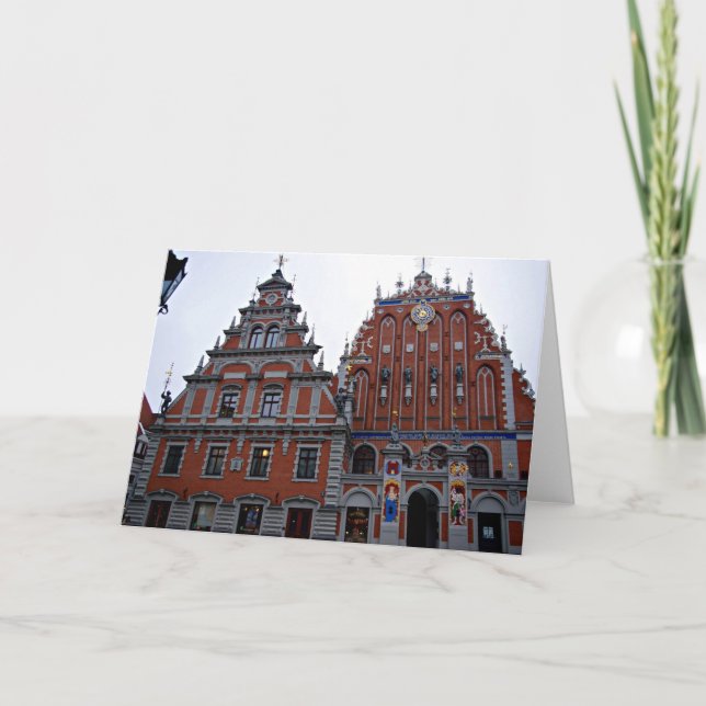 Cartes Pour Fêtes Annuelles Hôtel de ville Majestic Riga, Lettonie (Devant)