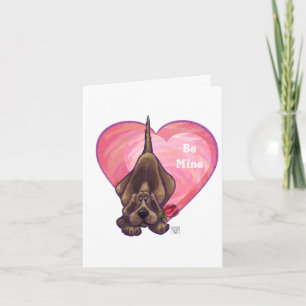 Cartes Pour Fêtes Annuelles Hound Dog Valentine's Day
