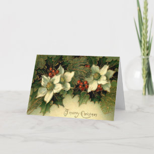 Cartes Pour Fêtes Annuelles Houx