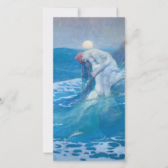 Cartes Pour Fêtes Annuelles Howard Pyle - La Sirène (Devant)