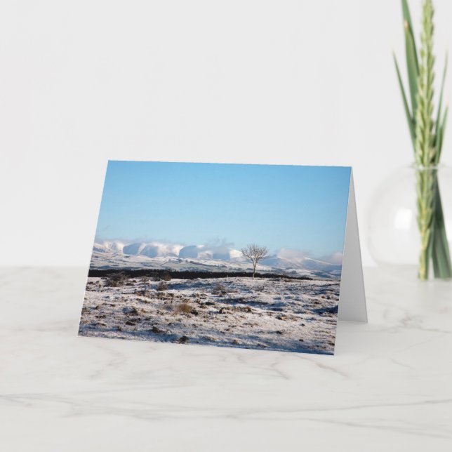 Cartes Pour Fêtes Annuelles Howgill Fells l'hiver Angleterre (Devant)