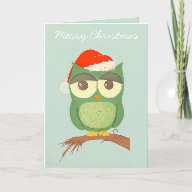 Cartes Pour Fêtes Annuelles HOwly Christmas! (Devant)