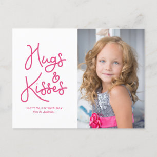 Cartes Pour Fêtes Annuelles "Hugs and Kisses" Valentine's Day