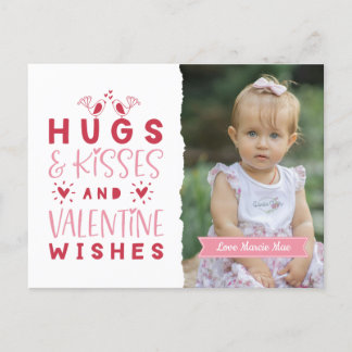 Cartes Pour Fêtes Annuelles Hugs & Baisers & Voeux de Saint Valentin