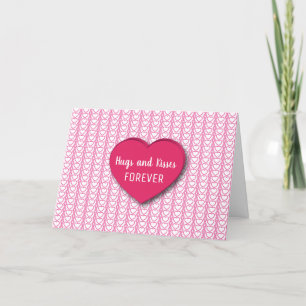 Cartes Pour Fêtes Annuelles Hugs et baisers XOXO Saint Valentin