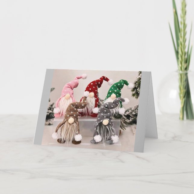 CARTES POUR FÊTES ANNUELLES **HUGS ET SOURIRES À NOËL** (Devant)