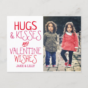 Cartes Pour Fêtes Annuelles Hugs & Kisses Saint Valentin Photo