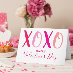 Cartes Pour Fêtes Annuelles Hugs & Kisses (XOXO) Jour de la Saint-Valentin mod