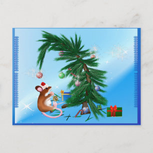 Cartes Pour Fêtes Annuelles Humble petite souris de Noël